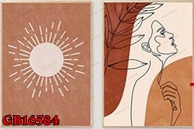 File in trần File gốc in bộ tranh decor treo tráng gương canvas GB16584 (bản gốc) bầu trời