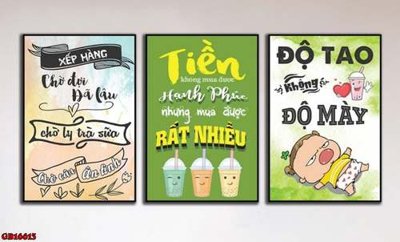 File gốc in ấn File gốc in bộ tranh decor treo tráng gương canvas GB16613 độ phân giải cao