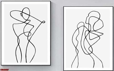 Download file File gốc in bộ tranh decor treo tráng gương canvas GB16627 (gốc) cho xưởng in