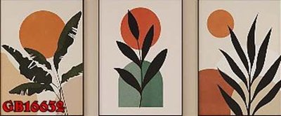 File gốc File gốc in bộ tranh decor treo tráng gương canvas GB16632 (trang trí) cho phòng khách