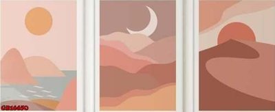 Cung cấp file tranh gốc File gốc in bộ tranh decor treo tráng gương canvas GB16650 độc quyền