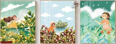 File in lụa File gốc in bộ tranh decor treo tráng gương canvas GB16667 (tân cổ điển) File gốc in bộ tranh decor treo tráng gương canvas GB16667