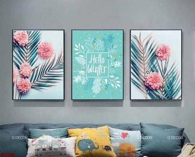 File tranh File gốc in bộ tranh decor treo tráng gương canvas GB16679 (gốc) in backlit film