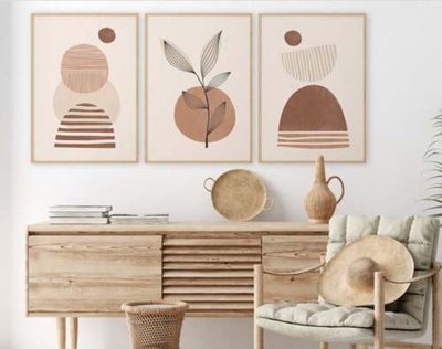 File gốc File gốc in bộ tranh decor treo tráng gương canvas GB16721 (PNG) trong suốt (transparent)