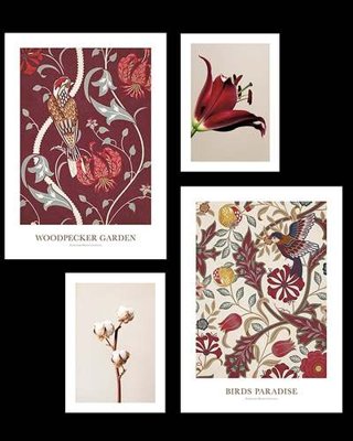 File ảnh File gốc in bộ tranh decor treo tráng gương canvas GB16723 (gốc) in standee