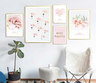 File ảnh File gốc in bộ tranh decor treo tráng gương canvas GB16726 (gốc) in Hiflex