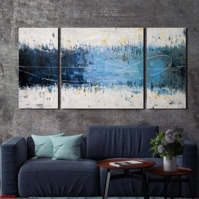 File ảnh File gốc in bộ tranh decor treo tráng gương canvas GB16732 (gốc) in standee