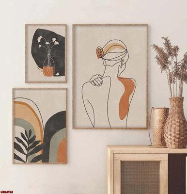 Download file File gốc in bộ tranh decor treo tráng gương canvas GB16745 (gốc) in mica cao cấp