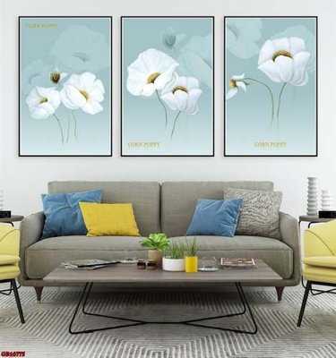 File in trần File gốc in bộ tranh decor treo tráng gương canvas GB16775 (bản gốc 3D) sống động