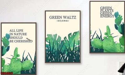 File in mica File gốc in bộ tranh decor treo tráng gương canvas GB16813 (bản gốc) làm vách ngăn