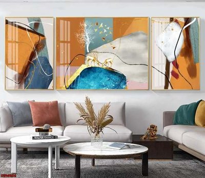 File in mica File gốc in bộ tranh decor treo tráng gương canvas GB16836 (bản gốc) làm vách ngăn