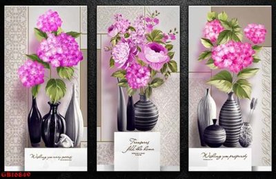 File PSD in ấn File gốc in bộ tranh decor treo tráng gương canvas GB16849 (chất lượng cao)