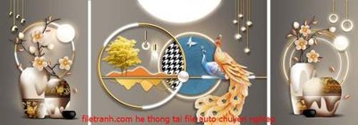 File gốc File gốc in bộ tranh decor treo tráng gương canvas GB18008 (PNG) trong suốt (transparent)