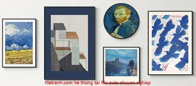 File gốc File gốc in bộ tranh decor treo tráng gương canvas GB18024 (vector) cho in ấn