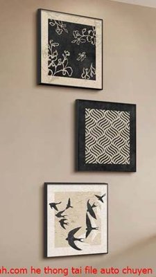 Download file File gốc in bộ tranh decor treo tráng gương canvas GB18037 (gốc) in mica cao cấp