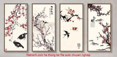 Ảnh gốc File gốc in bộ tranh decor treo tráng gương canvas GB18049 (độ nét cao) in mica