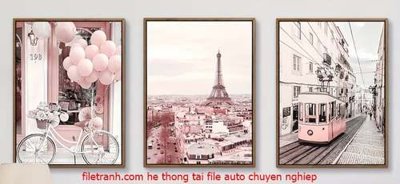 File ảnh File gốc in bộ tranh decor treo tráng gương canvas GB18055 (gốc) dùng in Pano