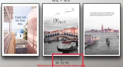 Mua file gốc File gốc in bộ tranh decor treo tráng gương canvas GB18060 (PSD) tại Filetranh.com