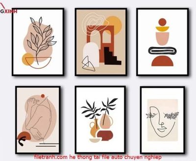 Tải file gốc File gốc in bộ tranh decor treo tráng gương canvas GB18061 (bản PSD) chỉnh sửa được