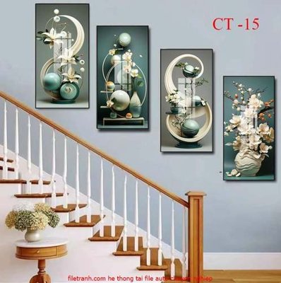 File gốc File gốc in bộ tranh decor treo tráng gương canvas GB18090 (PNG) nền trong suốt