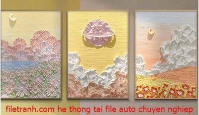 Tải file File gốc in bộ tranh decor treo tráng gương canvas GB18107 (PSD) cho in tranh 3D