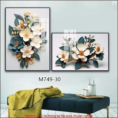 File PSD File gốc in bộ tranh decor treo tráng gương canvas GB18123 (gốc) tách lớp chi tiết