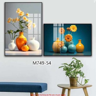 Download file gốc File gốc in bộ tranh decor treo tráng gương canvas GB18137 (in lụa) nghệ thuật