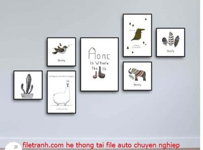 Tải file tranh File gốc in bộ tranh decor treo tráng gương canvas GB18144 (gốc) tại Filetranh.com