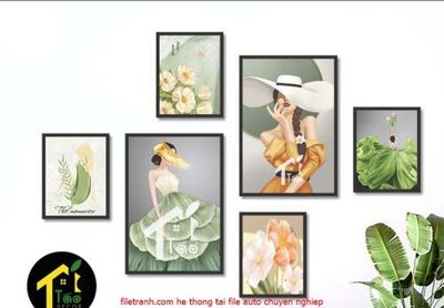 Tải file gốc File gốc in bộ tranh decor treo tráng gương canvas GB18151 (bản PSD) còn layer