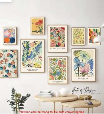Tải file File gốc in bộ tranh decor treo tráng gương canvas GB18153 (gốc) chủ đề tâm linh