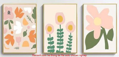 File ảnh File gốc in bộ tranh decor treo tráng gương canvas GB18154 (gốc) in biển hiệu