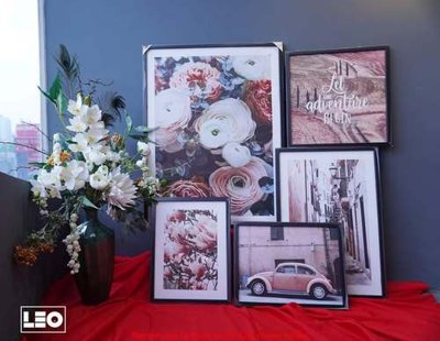 File tranh PSD File gốc in bộ tranh decor treo tráng gương canvas GB18170 chất lượng cao