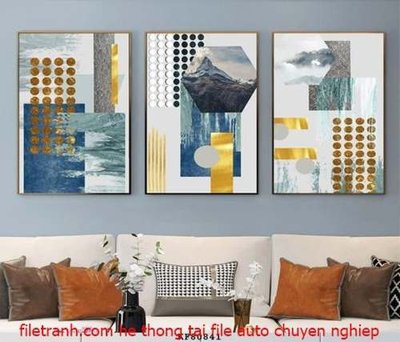 Tải file File gốc in bộ tranh decor treo tráng gương canvas GB18175 (gốc) in ấn chất lượng