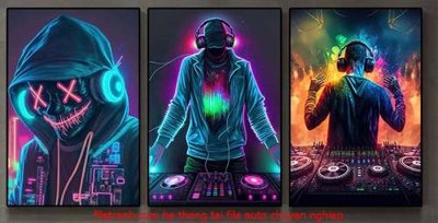 File tranh File gốc in bộ tranh decor treo tráng gương canvas GB18188 (ảnh gốc) in trần xuyên sáng