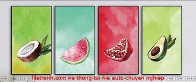 File tranh File gốc in bộ tranh decor treo tráng gương canvas GB18194 (gốc) chủ đề thiên nhiên