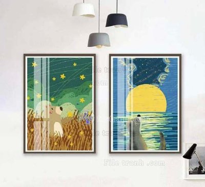 File gốc File gốc in bộ tranh decor treo tráng gương canvas GB20004 (ảnh chi tiết) để in ấn