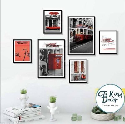 File in ấn File gốc in bộ tranh decor treo tráng gương canvas GB20022 (bản gốc) cao cấp