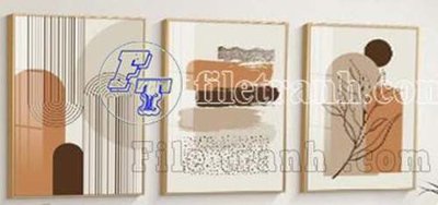 File ảnh File gốc in bộ tranh decor treo tráng gương canvas GB20040 (gốc) in decal dán tường