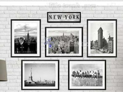 File gốc File gốc in bộ tranh decor treo tráng gương canvas GB20041 (trang trí) phòng làm việc