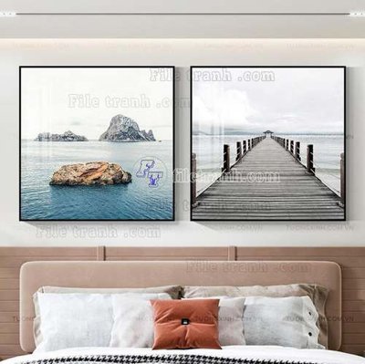 Download file gốc File gốc in bộ tranh decor treo tráng gương canvas GB20047 (in lụa) cao cấp