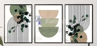 File gốc File gốc in bộ tranh decor treo tráng gương canvas GB20060 (trang trí) phòng làm việc
