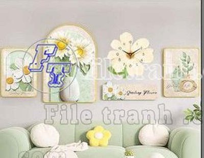 File gốc File gốc in bộ tranh decor treo tráng gương canvas GB20089 (in ấn) không giới hạn