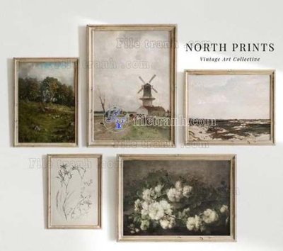 File gốc File gốc in bộ tranh decor treo tráng gương canvas GB20127 (in mica) làm quà tặng
