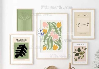 File gốc in ấn File gốc in bộ tranh decor treo tráng gương canvas GB20144 chất lượng vượt trội