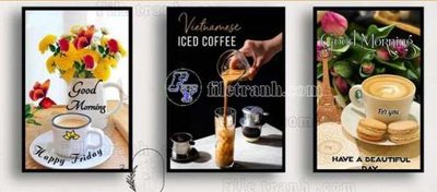 File tranh File gốc in bộ tranh decor treo tráng gương canvas GB20173 (gốc) phong cách tối giản