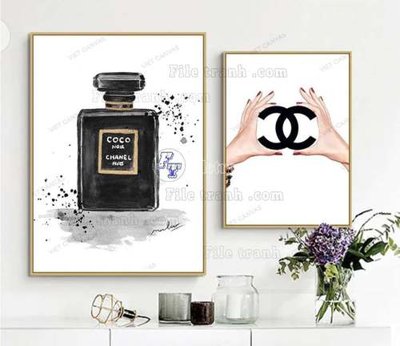 Hình ảnh gốc File gốc in bộ tranh decor treo tráng gương canvas GB20190 (để in khổ lớn)