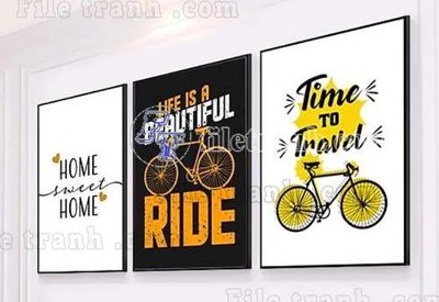 File PSD File gốc in bộ tranh decor treo tráng gương canvas GB20287 (bản gốc) cho nhà in