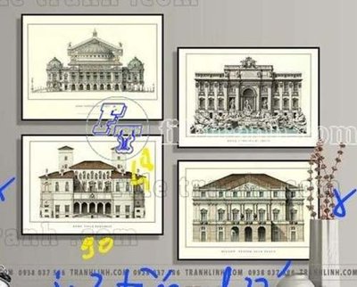 File gốc File gốc in bộ tranh decor treo tráng gương canvas GB20386 (in lụa) tranh thuận buồm