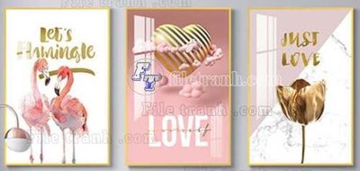 Download file gốc File gốc in bộ tranh decor treo tráng gương canvas GB20420 (in lụa) cao cấp