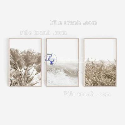 Tải file File gốc in bộ tranh decor treo tráng gương canvas GB20439 (gốc) chủ đề tâm linh